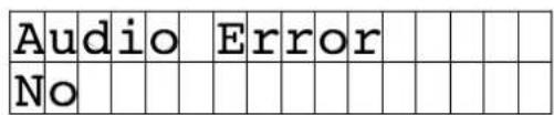 Audio No Error r r