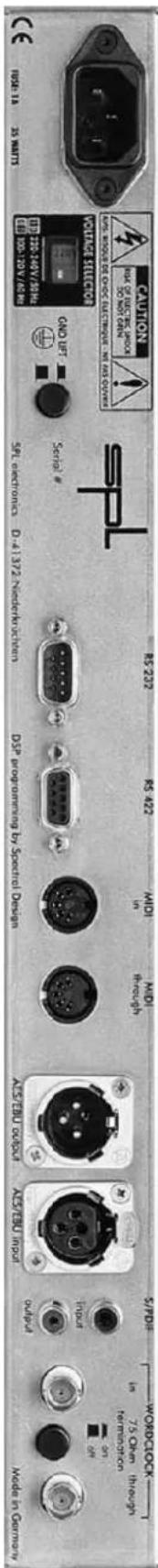 SPL Machine Head 9737 - Anschlüsse - 1