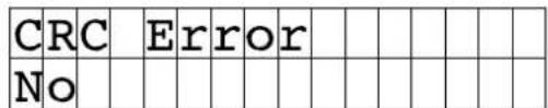 CRC Error No