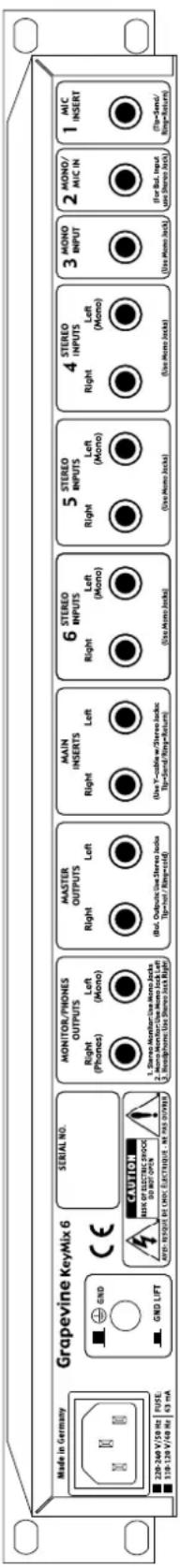Made in Germany Grapevine KeyMix 6 SERIAL NO. MONITOR/PHONES OUTPUTS Right (Phones) Left (Mono) MASTER OUTPUTS Left Right Left MAIN INSERTS Right Left 6 STEREO INPUTS Right Left (Mono) 5 STEREO INPUTS Left (Mono) 4 STEREO INPUTS Right Left (Mono) 3 MONO INPUT 2 MONO MHC IN 1 MIC INSERT ■ 228-244 V/159 Hz | FREE ■ 719-739 V/40 Hz 49 MHz ■ GND CNT ■ GND LIFT ■ 1. Stereo-Metal-Inc Mono-Jrsts ■ 2. Rang-Metal-Inc Mono-Jrsts ■ 3. Rang-Metal-Inc Mono-Jrsts ■ 4. Rang-Metal-Inc Mono-Jrsts ■ 5. Stereo-Metal-Inc Mono-Jrsts ■ 6. Stereo-Metal-Inc Mono-Jrsts ■ 7. Stereo-Metal-Inc Mono-Jrsts ■ 8. Stereo-Metal-Inc Mono-Jrsts ■ 9. Stereo-Metal-Inc Mono-Jrsts ■ 10. Stereo-Metal-Inc Mono-Jrsts ■ 11. Stereo-Metal-Inc Mono-Jrsts ■ 12. Stereo-Metal-Inc Mono-Jrsts ■ 13. Stereo-Metal-Inc Mono-Jrsts ■ 14. Stereo-Metal-Inc Mono-Jrsts ■ 15. Stereo-Metal-Inc Mono-Jrsts ■ 16. Stereo-Metal-Inc Mono-Jrsts ■ 17. Stereo-Metal-Inc Mono-Jrsts ■ 18. Stereo-Metal-Inc Mono-Jrsts ■ 19. Stereo-Metal-Inc Mono-Jrsts ■ 20. Stereo-Metal-Inc Mono-Jrsts ■ 21. Stereo-Metal-Inc Mono-Jrsts ■ 22. Stereo-Metal-Inc Mono-Jrsts ■ 23. Stereo-Metal-Inc Mono-Jrsts ■ 24. Stereo-Metal-Inc Mono-Jrsts ■ 25. Stereo-Metal-Inc Mono-Jrsts ■ 26. Stereo-Metal-Inc Mono-Jrsts ■ 27. Stereo-Metal-Inc Mono-Jrsts ■ 28. Stereo-Metal-Inc Mono-Jrsts ■ 29. Stereo-Metal-Inc Mono-Jrsts ■ 30. Stereo-Metal-Inc Mono-Jrsts ■ 31. Stereo-Metal-Inc Mono-Jrsts ■ 32. Stereo-Metal-Inc Mono-Jrsts ■ 33. Stereo-Metal-Inc Mono-Jrsts ■ 34. Stereo-Metal-Inc Mono-Jrsts ■ 35. Stereo-Metal-Inc Mono-Jrsts ■ 36. Stereo-Metal-Inc Mono-Jrsts ■ 37. Stereo-Metal-Inc Mono-Jrsts ■ 38. Stereo-Metal-Inc Mono-Jrsts ■ 39. Stereo-Metal-Inc Mono-Jrsts ■ 40. Stereo-Metal-Inc Mono-Jrsts ■ 41. Stereo-Metal-Inc Mono-Jrsts ■ 42. Stereo-Metal-Inc Mono-Jrsts ■ 43. Stereo-Metal-Inc Mono-Jrsts ■ 44. Stereo-Metal-Inc Mono-Jrsts ■ 45. Stereo-Metal-Inc Mono-Jrsts ■ 46. Stereo-Metal-Inc Mono-Jrsts ■ 47. Stereo-Metal-Inc Mono-Jrsts ■ 48. Stereo-Metal-Inc Mono-Jrsts ■ 49. Stereo-Metal-Inc Mono-Jrsts ■ 50. Stereo-Metal-Inc Mono-Jrsts ■ 51. Stereo-Metal-Inc Mono-Jrsts ■ 52. Stereo-Metal-Inc Mono-Jrsts ■ 53. Stereo-Metal-Inc Mono-Jrsts ■ 54. Stereo-Metal-Inc Mono-Jrsts ■ 55. Stereo-Metal-Inc Mono-Jrsts ■ 56. Stereo-Metal-Inc Mono-Jrsts ■ 57. Stereo-Metal-Inc Mono-Jrsts ■ 58. Stereo-Metal-Inc Mono-Jrsts ■ 59. Stereo-Metal-Inc Mono-Jrsts ■ 60. Stereo-Metal-Inc Mono-Jrsts ■ 61. Stereo-Metal-Inc Mono-Jrsts ■ 62. Stereo-Metal-Inc Mono-Jrsts ■ 63. Stereo-Metal-Inc Mono-Jrsts ■ 64. Stereo-Metal-Inc Mono-Jrsts ■ 65. Stereo-Metal-Inc Mono-Jrsts ■ 66. Stereo-Metal-Inc Mono-Jrsts ■ 67. Stereo-Metal-Inc Mono-Jrsts ■ 68. Stereo-Metal-Inc Mono-Jrsts ■ 69. Stereo-Metal-Inc Mono-Jrsts ■ 70. Stereo-Metal-Inc Mono-Jrsts ■ 71. Stereo-Metal-Inc Mono-Jrsts ■ 72. Stereo-Metal-Inc Mono-Jrsts ■ 73. Stereo-Metal-Inc Mono-Jrsts ■ 74. Stereo-Metal-Inc Mono-Jrsts ■ 75. Stereo-Metal-Inc Mono-Jrsts ■ 76. Stereo-Metal-Inc Mono-Jrsts ■ 77. Stereo-Metal-Inc Mono-Jrsts ■ 78. Stereo-Metal-Inc Mono-Jrsts ■ 79. Stereo-Metal-Inc Mono-Jrsts ■ 80. Stereo-Metal-Inc Mono-Jrsts ■ 81. Stereo-Metal-Inc Mono-Jrsts ■ 82. Stereo-Metal-Inc Mono-Jrsts ■ 83. Stereo-Metal-Inc Mono-Jrsts ■ 84. Stereo-Metal-Inc Mono-Jrsts ■ 85. Stereo-Metal-Inc Mono-Jrsts ■ 86. Stereo-Metal-Inc Mono-Jrsts ■ 87. Stereo-Metal-Inc Mono-Jrsts ■ 88. Stereo-Metal-Inc Mono-Jrsts ■ 89. Stereo-Metal-Inc Mono-Jrsts ■ 90. Stereo-Metal-Inc Mono-Jrsts ■ 91. Stereo-Metal-Inc Mono-Jrsts ■ 92. Stereo-Metal-Inc Mono-Jrsts ■ 93. Stereo-Metal-Inc Mono-Jrsts ■ 94. Stereo-Metal-Inc Mono-Jrsts ■ 95. Stereo-Metal-Inc Mono-Jrsts ■ 96. Stereo-Metal-Inc Mono-Jrsts ■ 97. Stereo-Metal-Inc Mono-Jrsts ■ 98. Stereo-Metal-Inc Mono-Jrsts ■ 99. Stereo-Metal-Inc Mono-Jrsts
