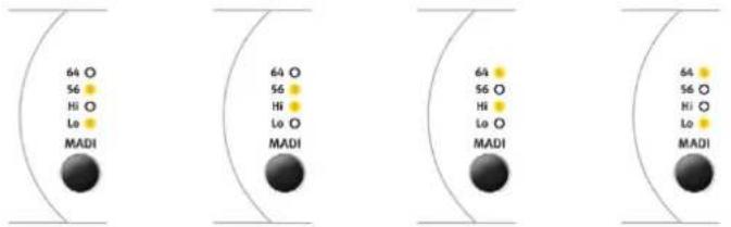 64 O 56 Hi O Lo MADI 64 O 56 Hi Lo O MADI 64 56 O Hi Lo O MADI 64 56 O Hi O Lo MADI