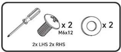 2x LHS 2x RHS x 2 M6x12 x 2