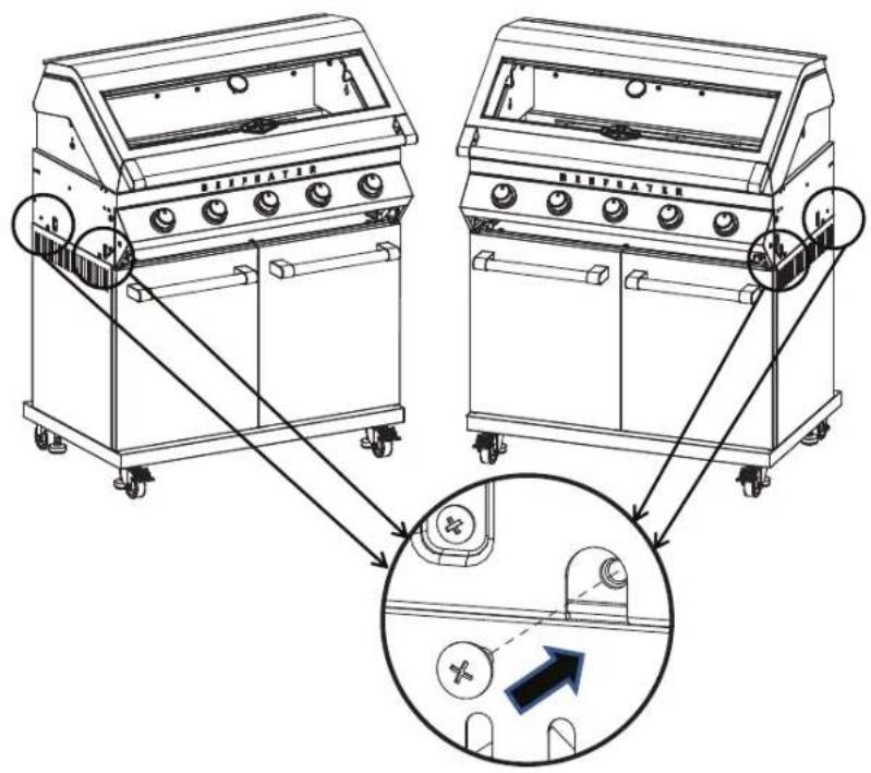 Technical diagram showing two identical filter units connected to a zoomed-in view of the internal components, with Chinese labels.