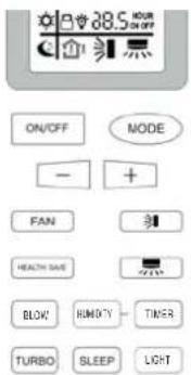 ON/OFF NODE - + FAN HEALTH SAVE BLOW KIMKTY THER TURBO SLEEP LIGHT