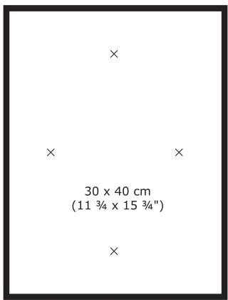 30 x 40 cm (11 ¾ x 15 ¾") ×