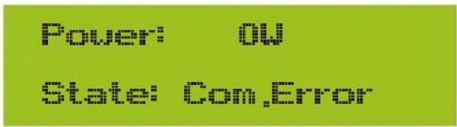 Power: 0W State: Com.Error
