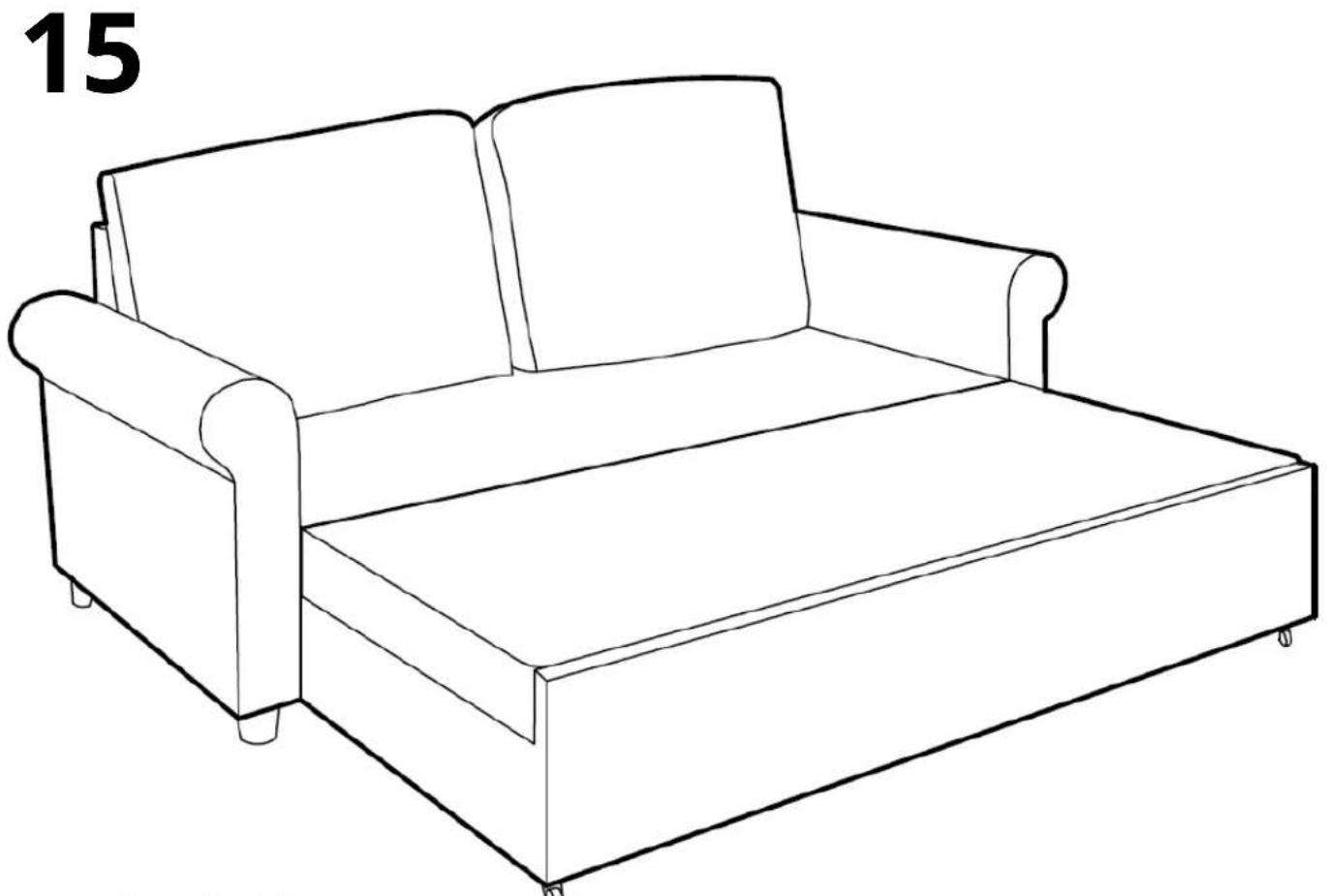 IKEA GAMMALBYN 705.580.09 - SOFA BED - 28