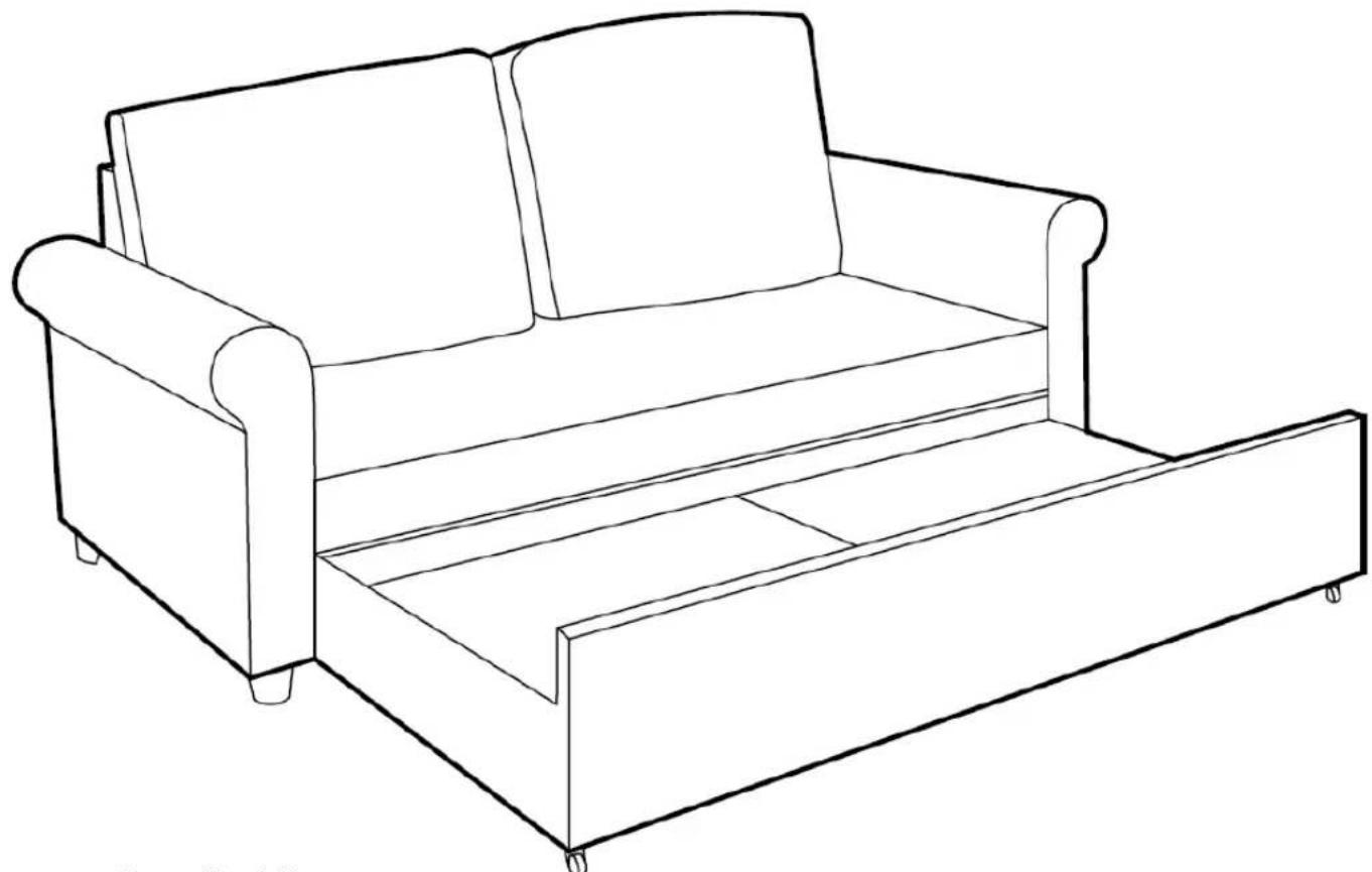 IKEA GAMMALBYN 705.580.09 - SOFA BED - 26