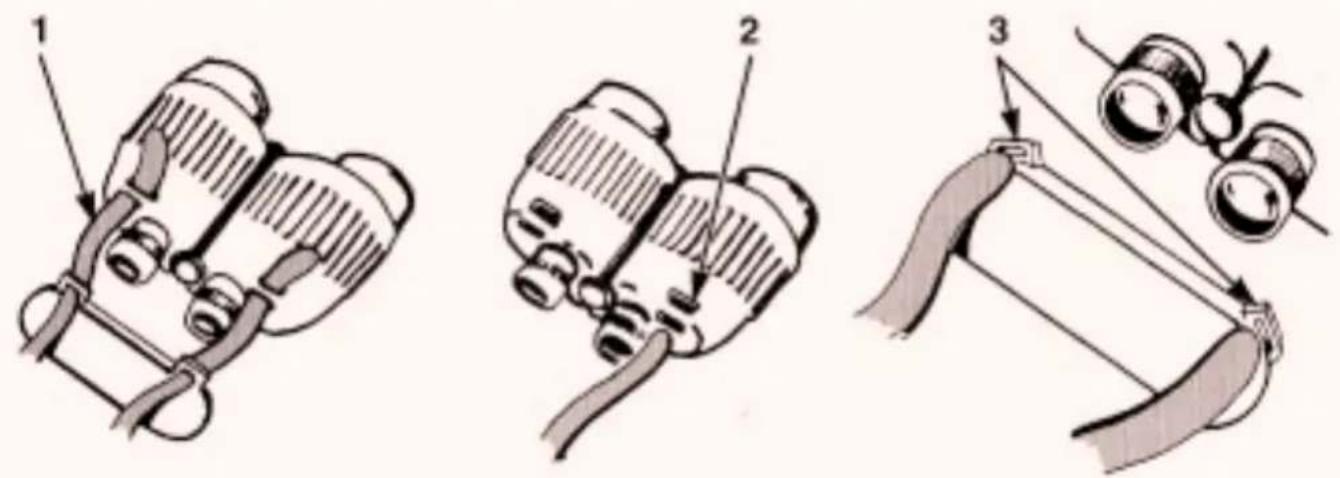 Diagram illustrating three stages of a mechanical device with labeled parts 1, 2, and 3.