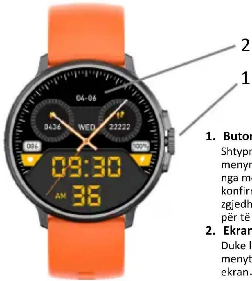 2 1 1. Butor Shtypn menyn nga me konfirr zgjedh për të 2. Ekran Duke l menyt ekran.