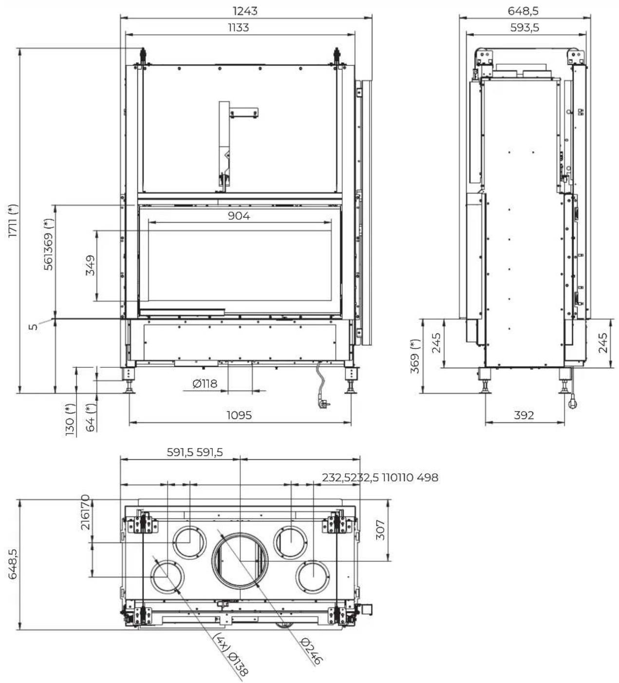 Palazzetti ECOMONOBLOCCO WT 16:9B - WT 16:9B V13 - 1