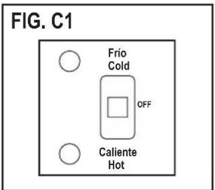 FIG. C1 Frio Cold OFF Caliente Hot