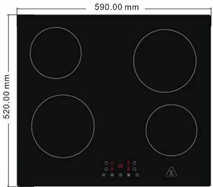 590.00 mm 520.00 mm EN W