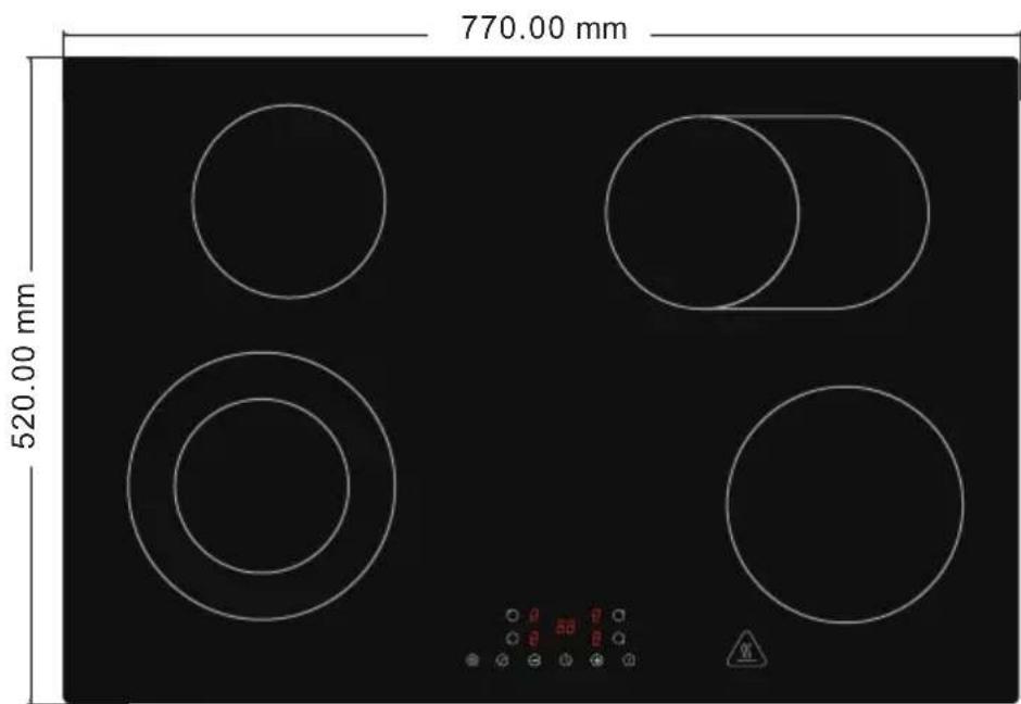 770.00 mm 520.00 mm