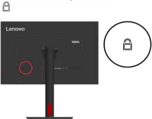 LENOVO ThinkVision T24d-30 - Kabelschloss-Öffnung - 1