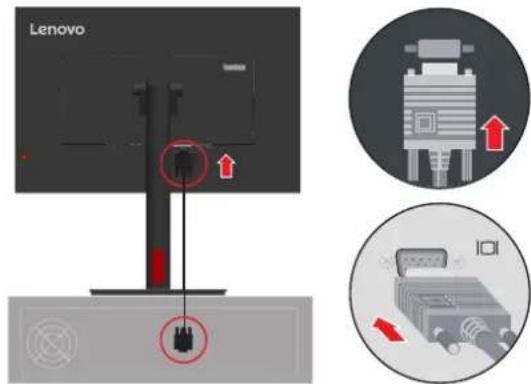 LENOVO ThinkVision T24d-30 - Monitor anschließen und einschalten - 5