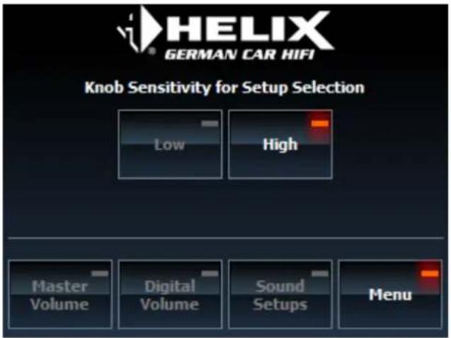 Audiotec Fischer DIRECTOR - Knob Sensitivity - 1