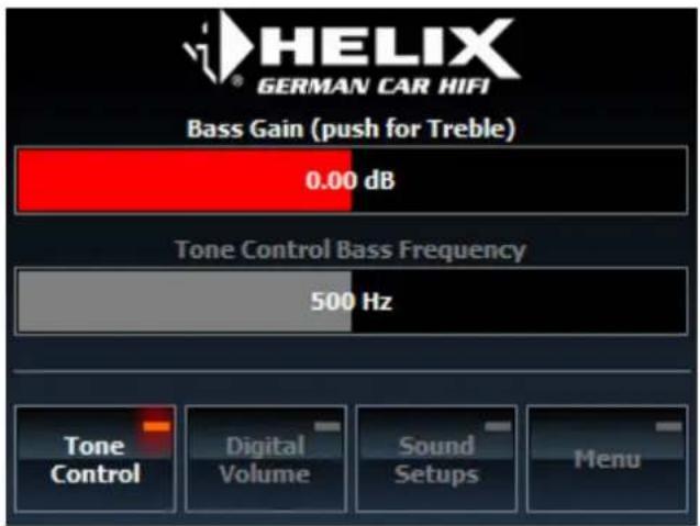 Audiotec Fischer DIRECTOR - Tone Control Menü - 1
