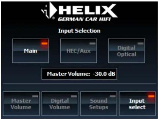 Audiotec Fischer DIRECTOR - Input Select Menü - 1