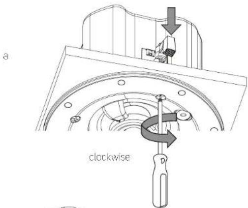 a clockwise