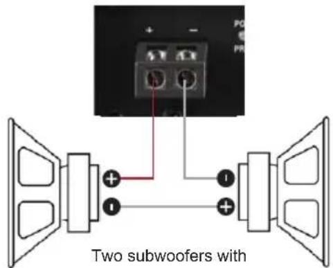 Two subwoofers with