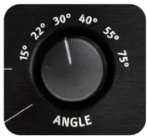 15° 22° 30° 40° 55° 75° ANGLE