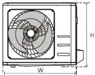 Infiniton SPTWF12A2 - Passo 3: Ancorar a unidade exterior - 2
