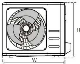 Infiniton SPTWF12A2 - Paso 3: Anclar la unidad exterior - 2