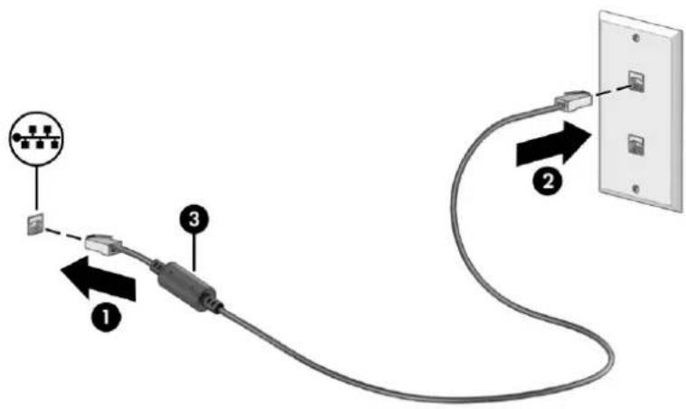 HP 17-cn2602ng - Herstellen einer Verbindung zu einem kabelgebundenen Netzwerk – LAN (nur bestimmte Produkte) - 2