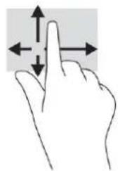 HP 17-cn2602ng - Streichbewegung mit einem Finger (Touchscreen) - 1