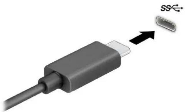 HP 17-cp0134ng - Anschließen von Geräten über einen USB Type-C-Anschluss (nur bestimmte Produkte) - 1