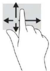 HP 17-cp0134ng - Streichbewegung mit einem Finger (Touchscreen) - 1