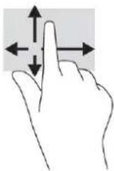 HP 17-cp3777ng - Streichbewegung mit einem Finger (Touchscreen) - 1
