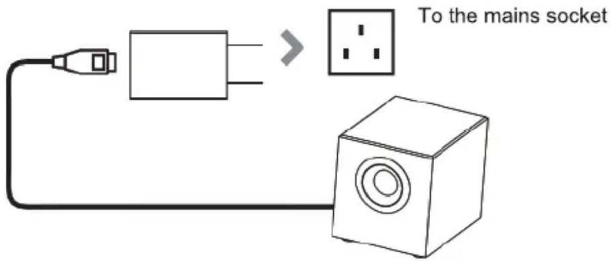 To the mains socket