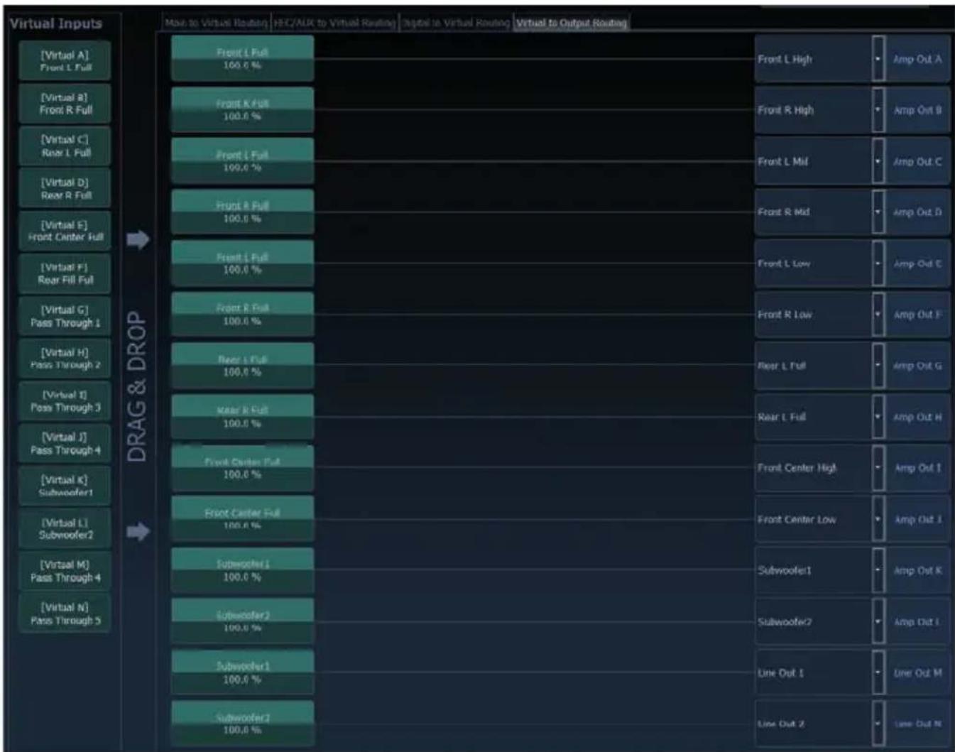 Helix V TWELVE DSP MK2 - Workflow-Schritt 2 – Ausgangsrouting - 1