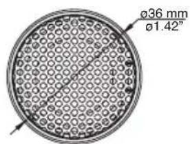 ø36 mm ø1.42°