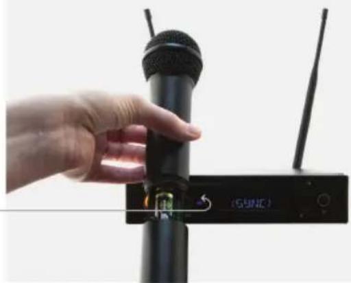 Audix R41 - Sync handheld transmitter to - 1