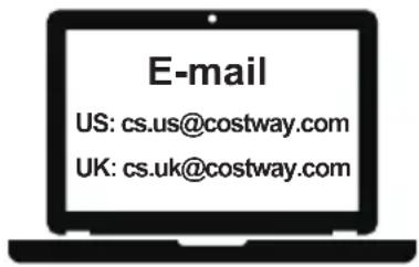 E-mail US: cs.us@costway.com UK: cs.uk@costway.com