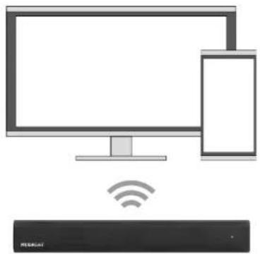 MEGASAT Sound miracle V - Connection to the TV / mobile device via Bluetooth® - 1