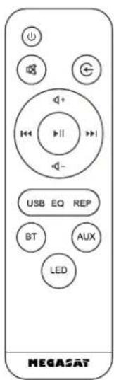 MEGASAT USB EQ REP BT AUX LED