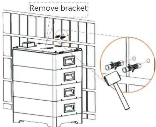 Remove bracket.