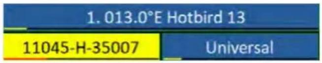 1.013.0°E Hotbird 13 11045-H-35007 Universal