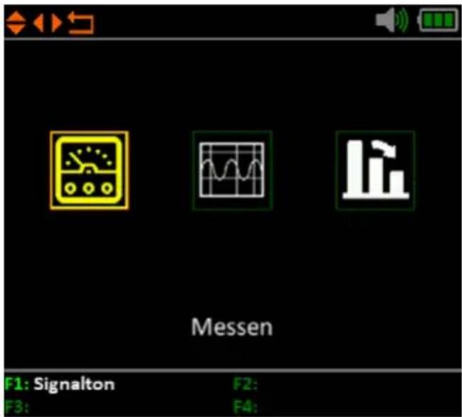 Messen F1: Signalton F2: F3: F4: