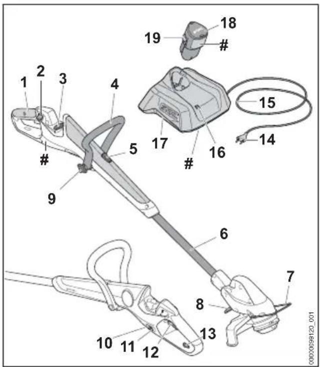 STIHL FSA 30 - Motoros kasza, akkumulátor és töltőkészülék - 1
