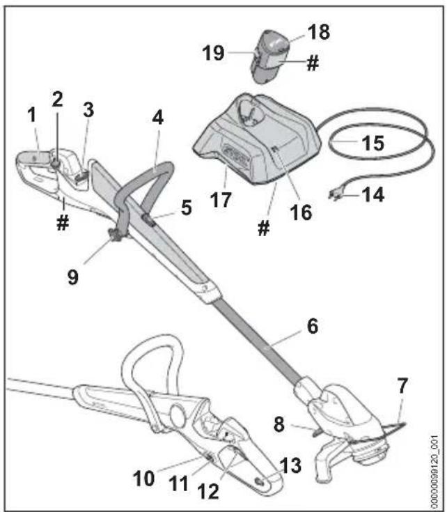 STIHL FSA 30 - Vyžínač, akumulátor a nabíječka - 1