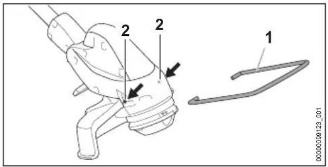 STIHL FSA 30 - Abstandshalter anbauen - 1