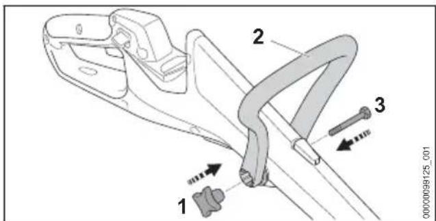 STIHL FSA 30 - A körfogantyú felszerelése - 1