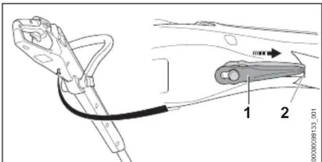 STIHL FSA 30 - Przechowywanie noża - 1