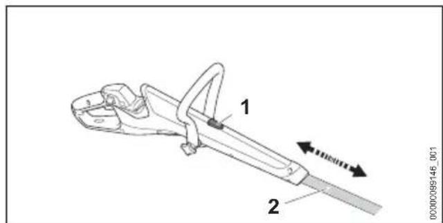 STIHL FSA 30 - Schaftlänge einstellen - 1