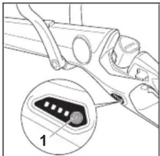 STIHL FSA 30 - Indikace stavu nabití - 1